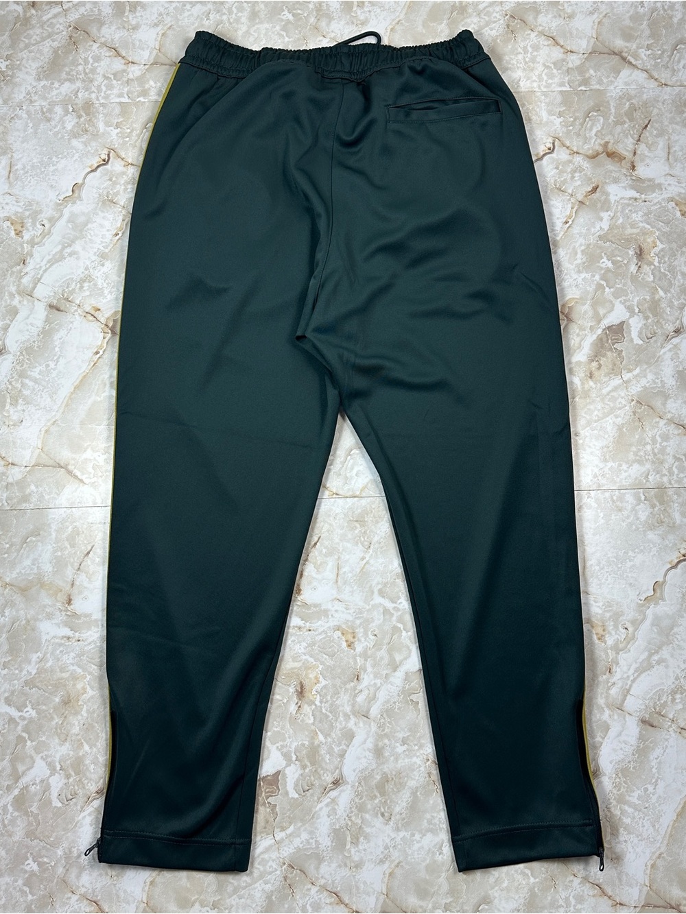 Nike Men’s Large Green Striped Loose Fit Taper leg Track Pants Sweatpants - Picture 6 of 7